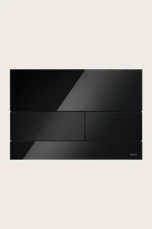 Promozione Esclusiva Tece TECEsquare 9240809 placca di comando wc a doppio scarico in cristallo nero