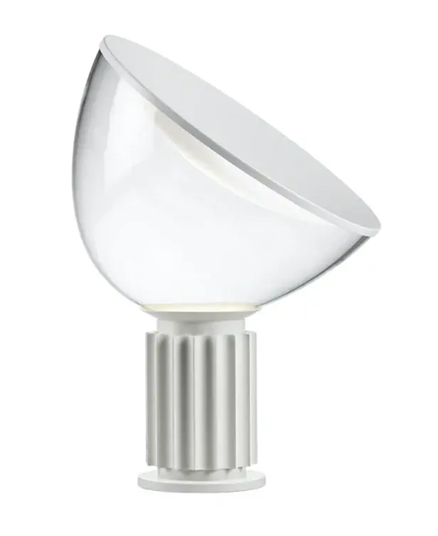 Quantità Limitata Flos Taccia Lampada da Tavolo Diffusore in Vetro Bianco Opaco F6602009