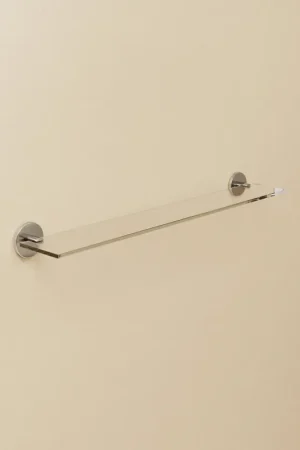 Cosmic duo round mensola 60 cm bagno in vetro e cromo 2620145 Reso Gratuito