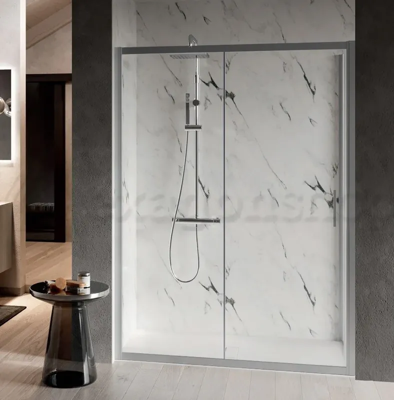Novellini Elyane 2p Box doccia 140-146 cm a nicchia scorrevole 6 mm H 190 silver Acquista Ora