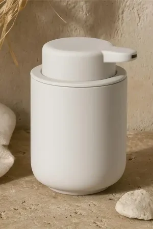 Spedito Oggi Dispenser sapone in gres e abs soft touch bianco Zone denmark Ume