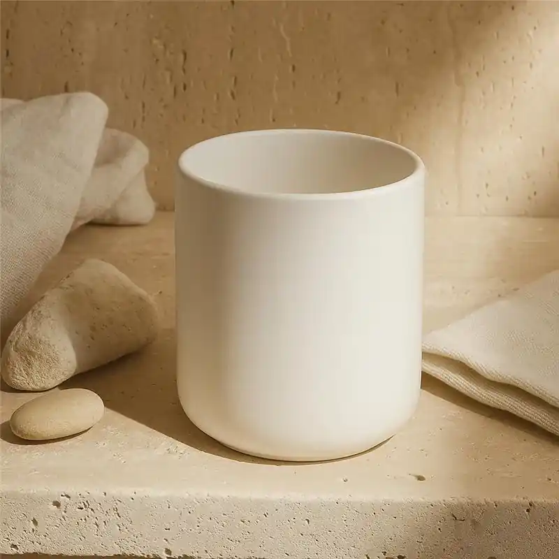 Prezzo Ridotto Bicchiere portaspazzolini in gres soft touch bianco Zone denmark Ume