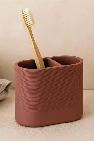 Spedito Oggi Porta spazzolini in poliresina terracotta Marika