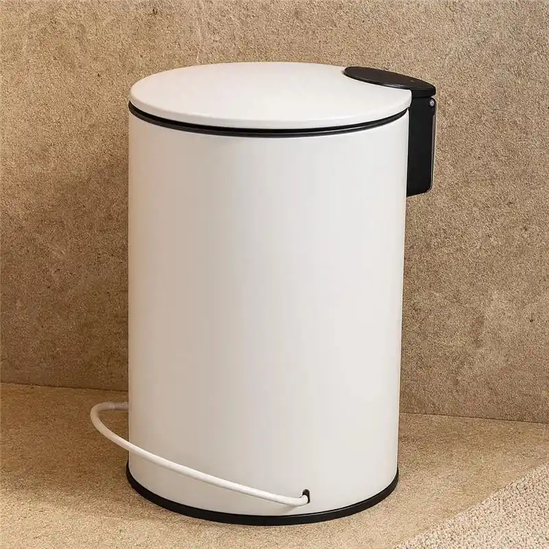 Pattumiera 3 L soft close in acciaio bianco Color Subito Disponibile