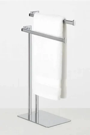Piantana portasciugamani in acciaio cromo Fusion Spedizione Espresso