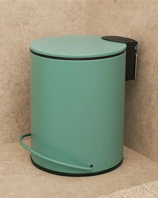 Consegna Rapida Pattumiera 3 L soft close in acciaio verde Color