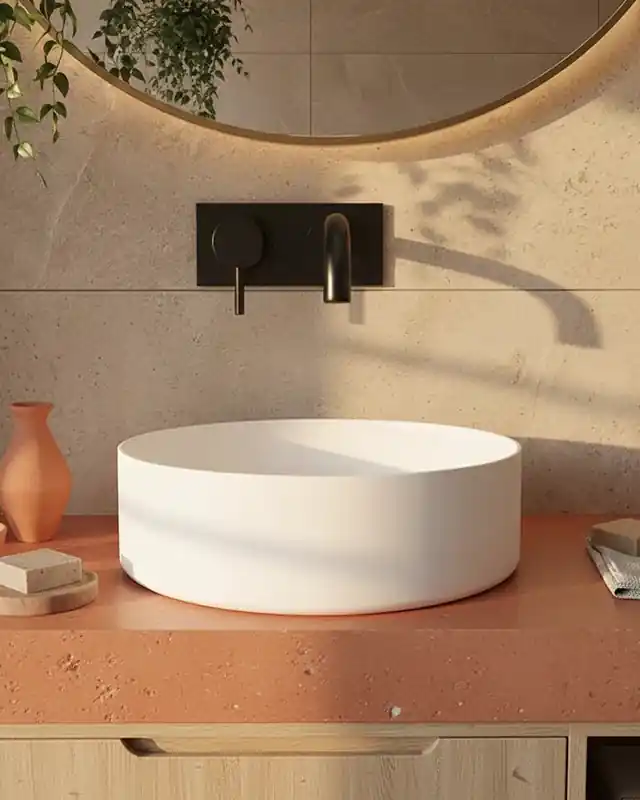 Soddisfatti O Rimborsati Lavabo 36 cm da appoggio Torino solid surface bianco opaco