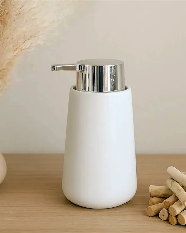 Dispenser sapone in ceramica bianco Sidney Prezzo Di Fabbrica