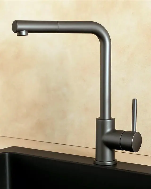 Rubinetto lavello cucina Linda grigio metallico Offerta Limitata