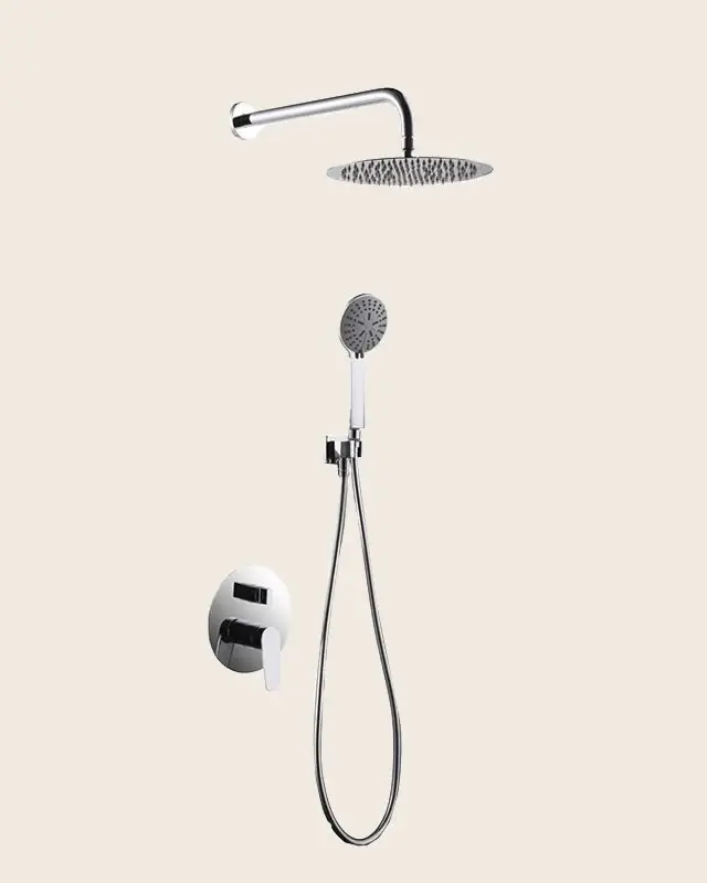 Offerta Lampo Set doccia soffione miscelatore incasso e doccetta cromo