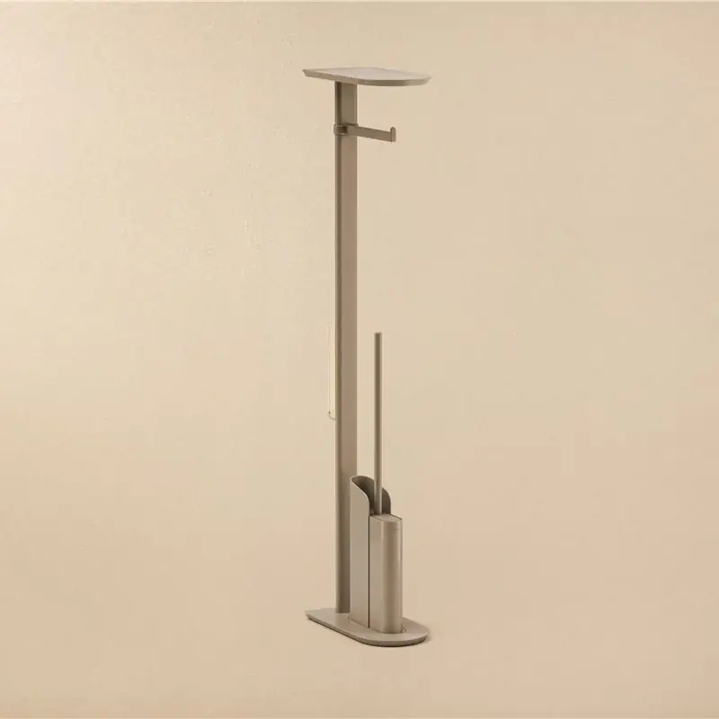 Cosmic Flat piantana portascopino con portarotolo sand Super Prezzo