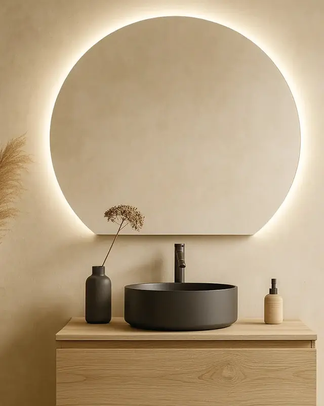 Specchio 110x93 retroilluminato led semicircolare Prezzo Scontato