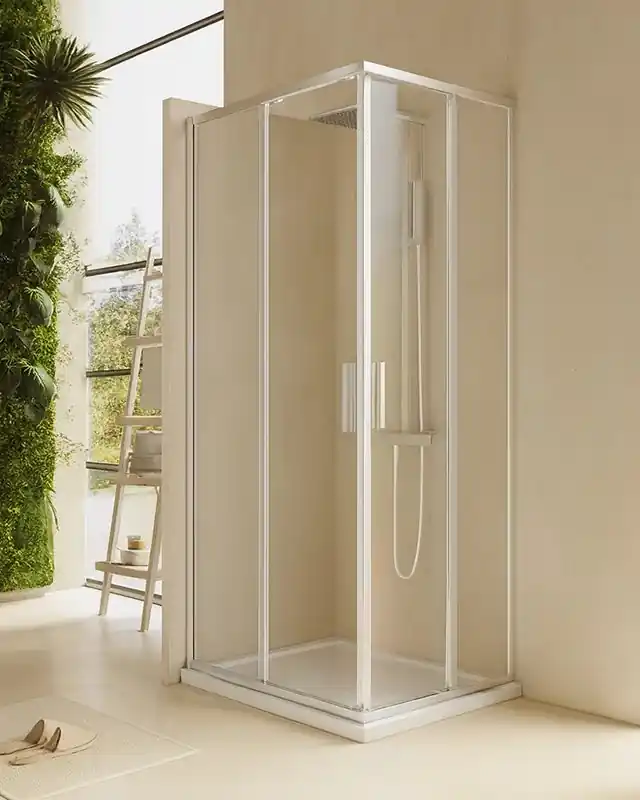 Promozione Box doccia 70x90 Rio doppio scorrevole vetro 6 mm trasparente H 195 cromo