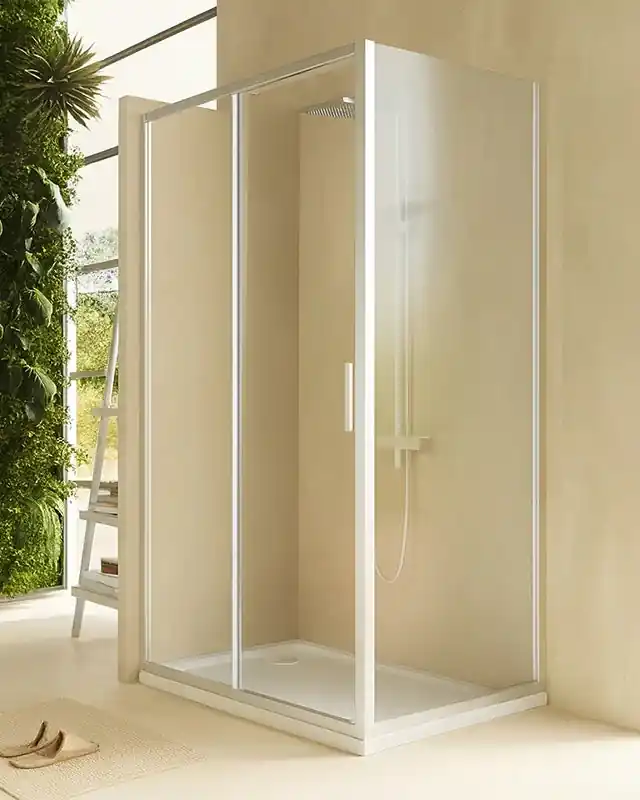 Box doccia 120x70 Rio un anta scorrevole vetro 6 mm trasparente H 195 cromo Compra Adesso