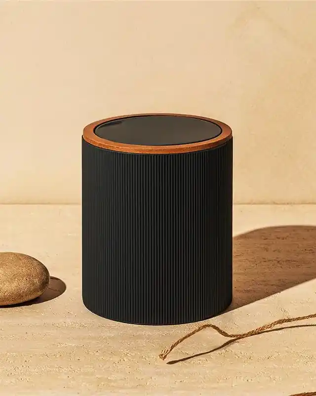 Pattumiera 5L in plastica nero London Consegna Rapida