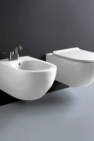 Flaminia APP Coppia Sanitari Sospesi Goclean Sedile Rallentato Bianco Latte Opaco Super Prezzo