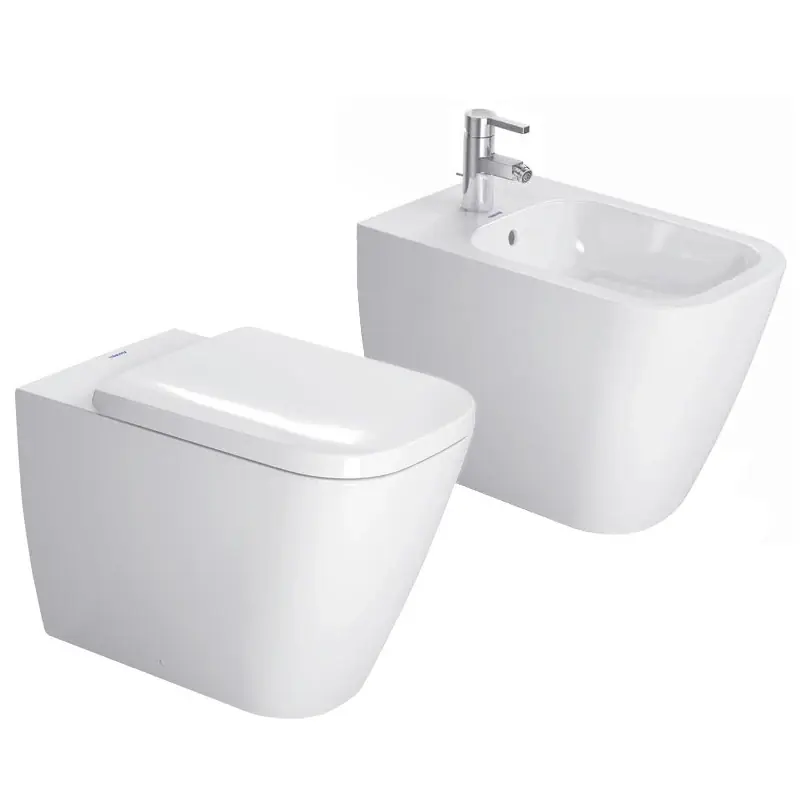 Promo Stagionale Duravit Happy D2 Coppia sanitari filo muro sedile rallentato bianco