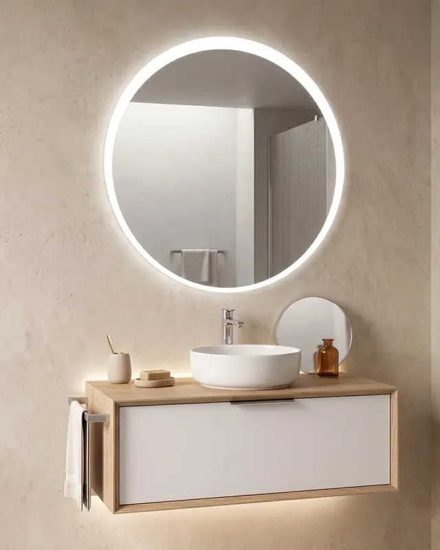 Subito Disponibile Specchio 90 cm retroilluminato tondo