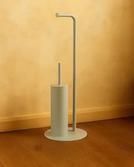 Piantana portarotolo portascopino bianco opaco Taki Di Tendenza