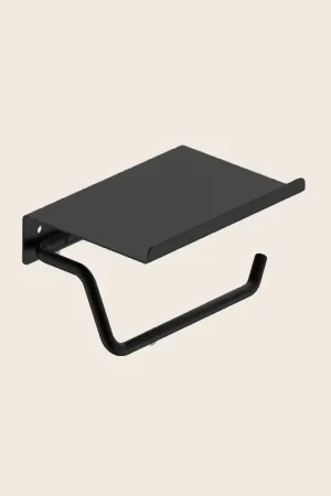 Affare Portarotolo con mensola nero opaco Minimal