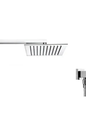 Novità Bossini kit soffione 25x25 con doccetta in ottone cromo H69874G C55001C