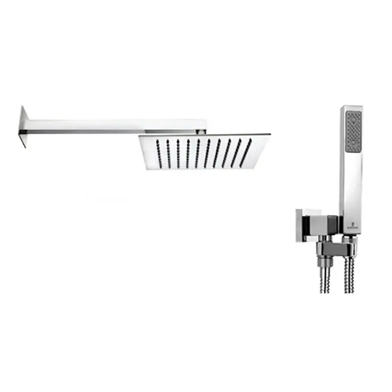 Novità Bossini kit soffione 25x25 con doccetta in ottone cromo H69874G C55001C