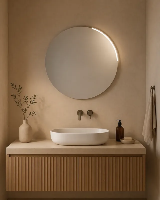 Specchio 70 cm tondo bagno con lampada Compra Adesso
