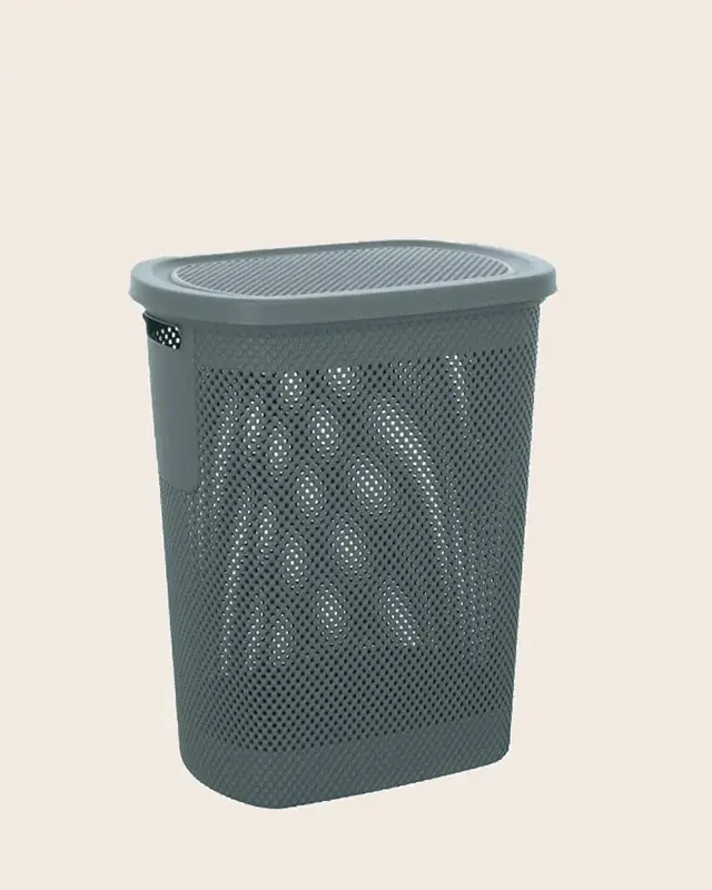 Nuova Collezione Cesto portabiancheria in plastica blu