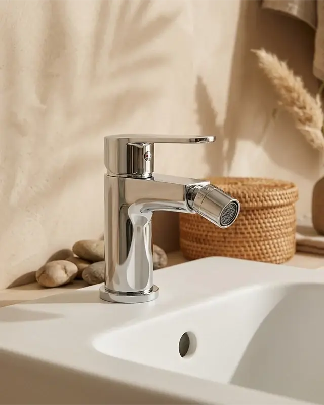 Miscelatore bidet con piletta click clack cromo Eden Offerta Lampo