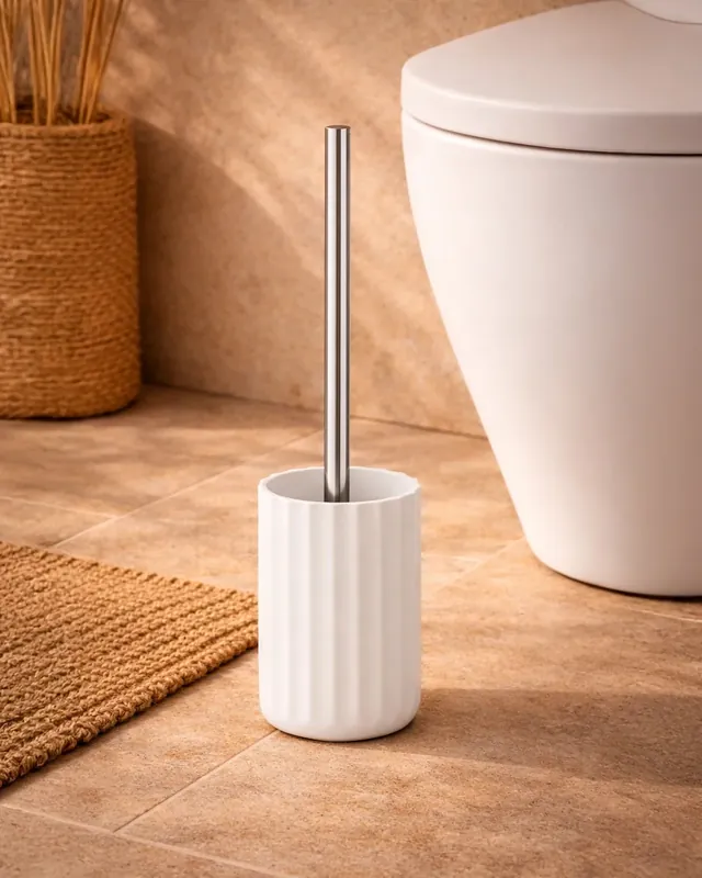 Portascopino wc da appoggio in tpr bianco Più Venduto
