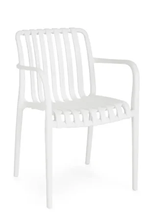 Andrea Bizzotto Billie sedia con braccioli in plastica verde 0650079 Offerta Speciale