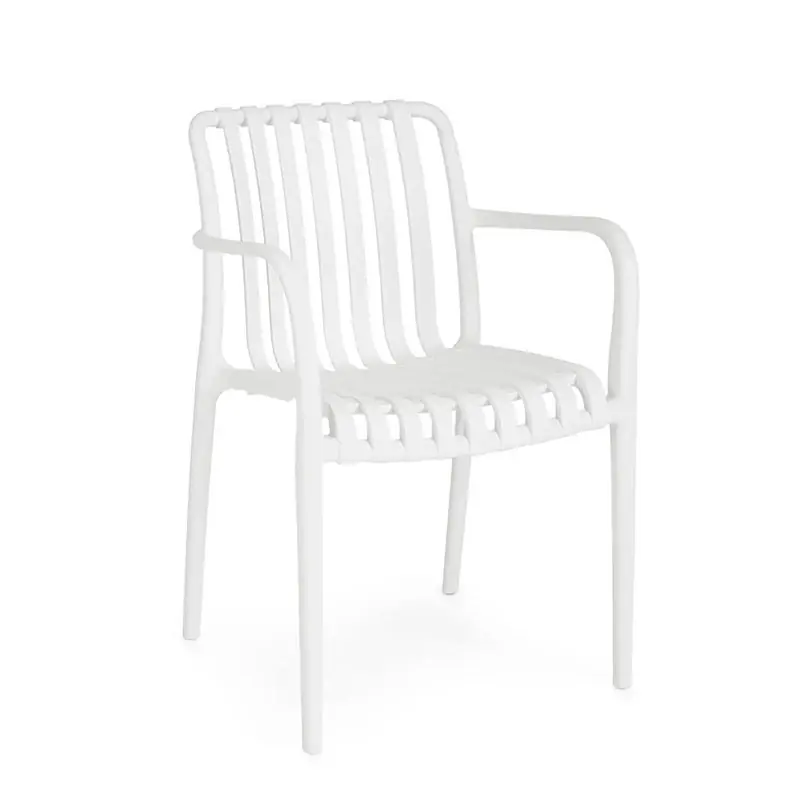 Andrea Bizzotto Billie sedia con braccioli in plastica verde 0650079 Offerta Speciale