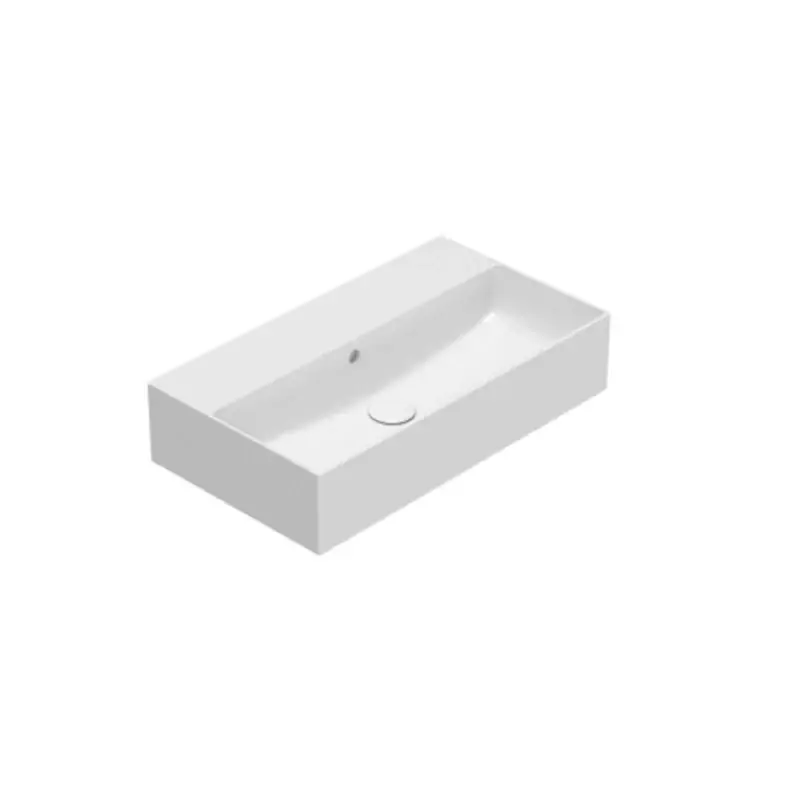 Soddisfatti O Rimborsati Globo T Edge Lavabo 65x37 senza foro Bianco Lucido IN0660BI