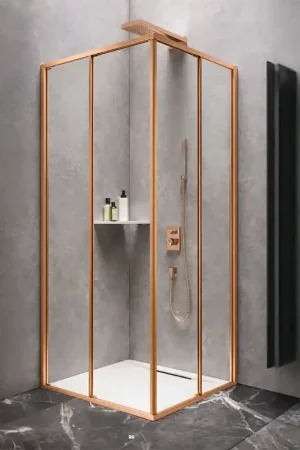 Prezzo Conveniente Relax Calamo 80x80 box doccia scorrevole 6 mm H 200 oro rosa