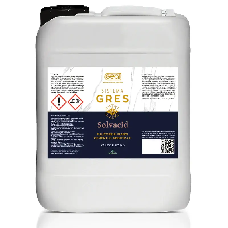 Ordina Subito SOLVACID+ GEAL 5L Detersolvente acido sinergizzato per gres porcellanato