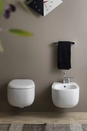 Sconto Ceramica Flaminia Bonola coppia sanitari sospesi goclean sedile rallentato bianco