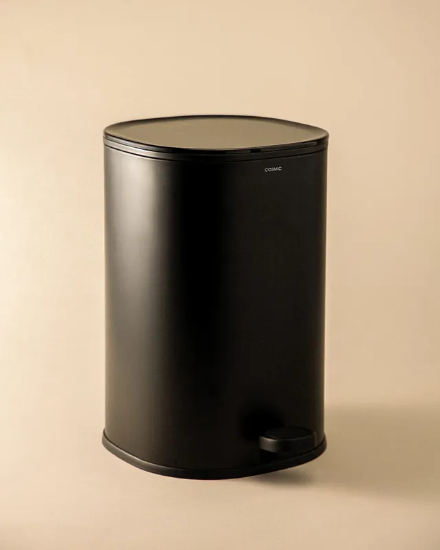 Professionale Cosmic Essential pattumiera 5L in acciaio nero opaco