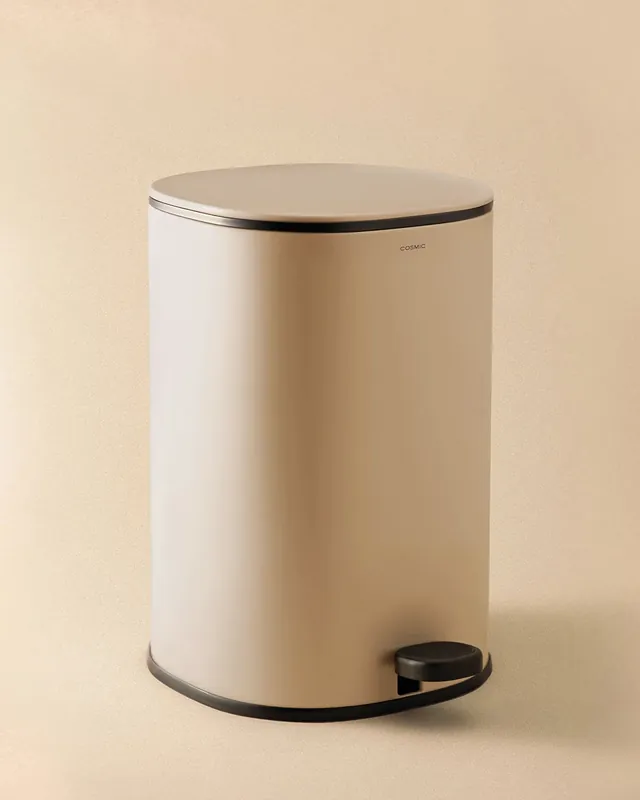 Cosmic Essential pattumiera 5L in acciaio pale sand Soddisfatti O Rimborsati