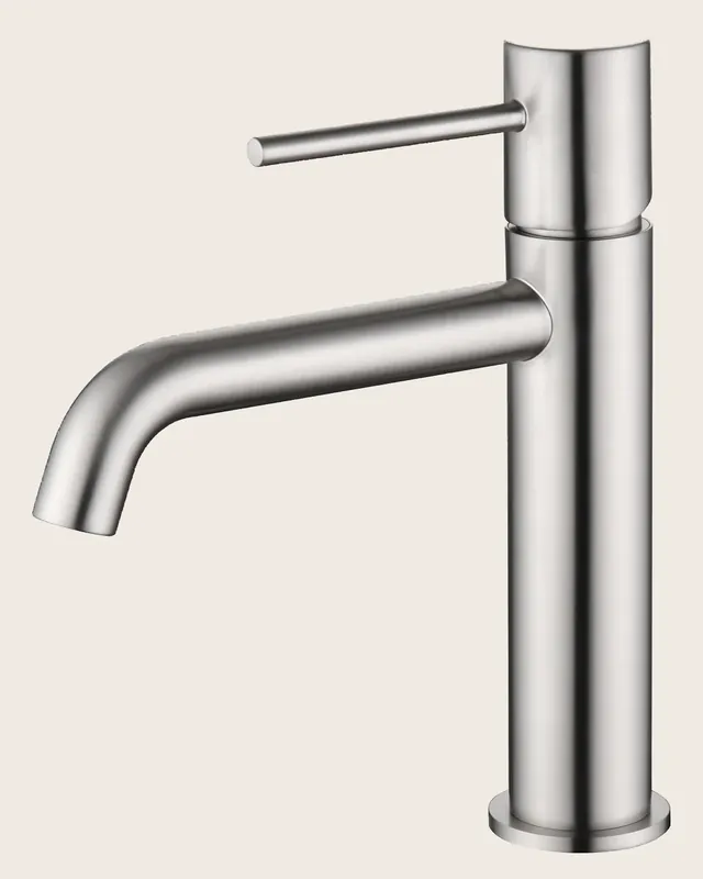 Spedito Oggi Miscelatore lavabo Memo in nichel spazzolato