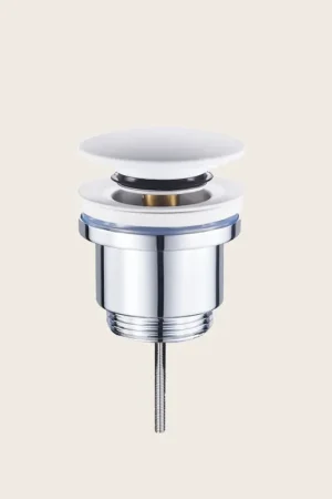 A Buon Prezzo Piletta universale click-clack con tappo in acciaio bianco opaco