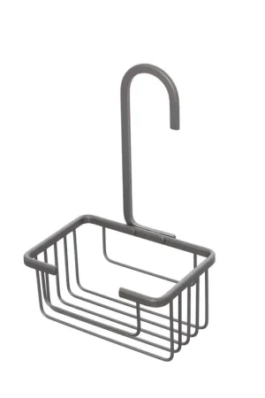 Vendita Finale Mensola con gancio doccia in alluminio grigio metallico Alu system