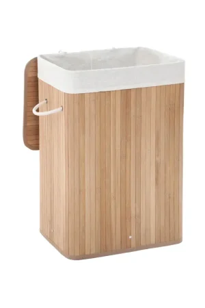 Cesta Porta Biancheria Pieghevole in Bambù Di Tendenza