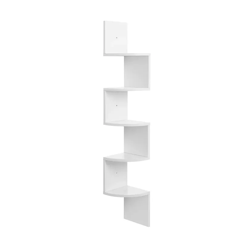 Scaffale Angolare a Parete con 5 Ripiani Nuova Collezione