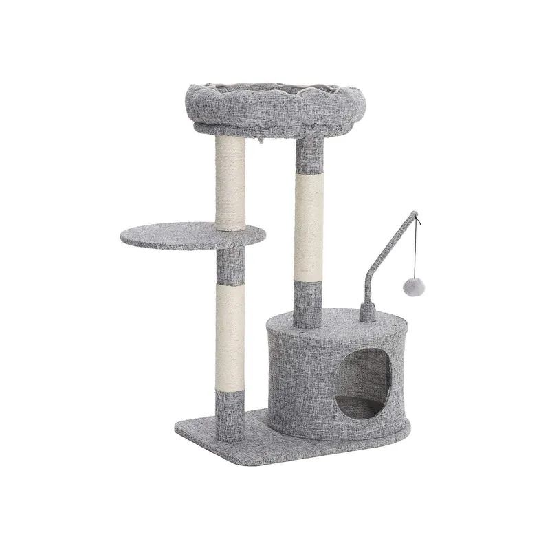 Tiragraffi per Gatti con Pali Rivestiti di Sisal Di Tendenza