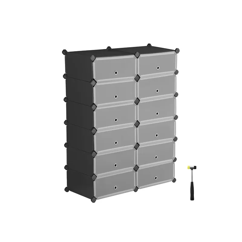 Nuova Collezione Scarpiera Componibile Scaffale Modulare con 12 Scomparti