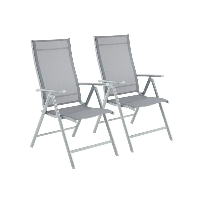 Prezzo Di Fabbrica Set di 2 Sedie da Giardino Pieghevoli