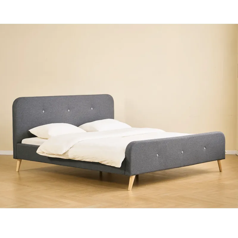 Affare Christian letto Premium in grigio 180x200 cm con doghe e materassi inclusi