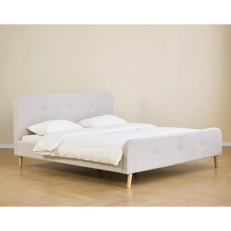 Christian letto in beige 180x200 cm con doghe e materassi inclusi Prezzo Ridotto