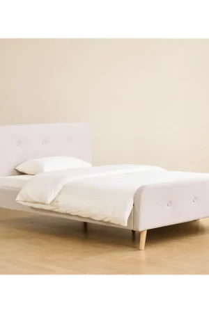 A Buon Prezzo Christian letto in beige 140x200 cm con doghe e materassi inclusi