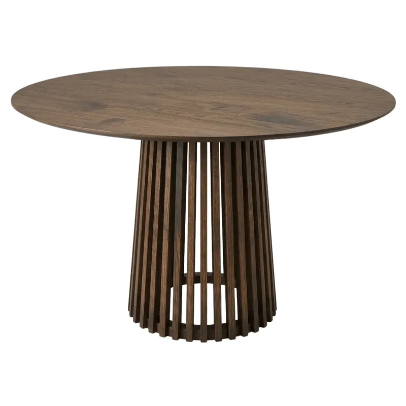 Tavolo da pranzo rotondo Harris in rovere fumé - Ø110 cm Affare